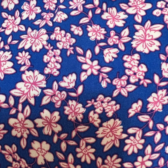 J. Crew Factory Viscose Blue Ditsy Floral Smocked Midi Dress. Size XL. - Picture 10 of 16